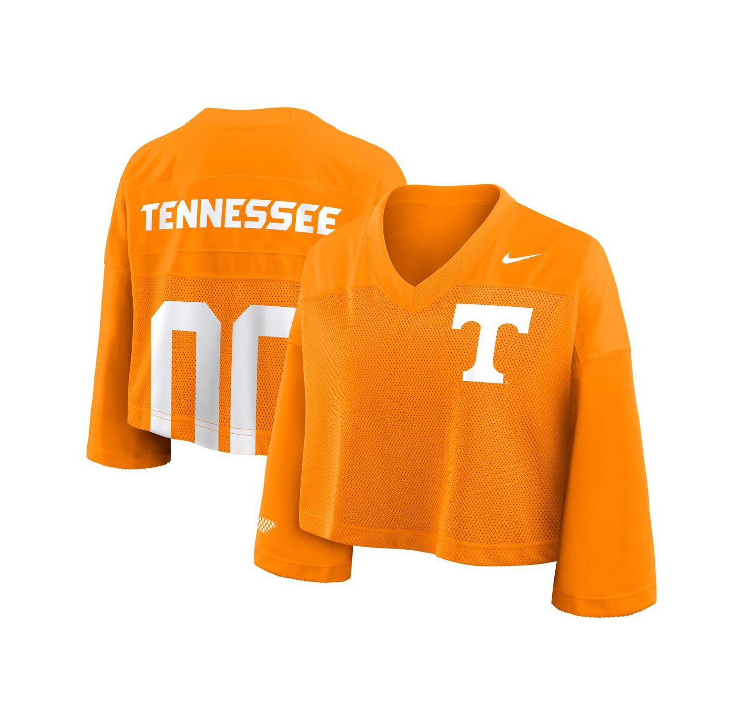 Women's Tennessee Orange Tennessee Volunteers Cropped Mesh Fashion Jersey