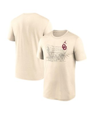 Jordan - Men's Natural Oklahoma Sooners Campus Shadow Legend Performance T-Shirt