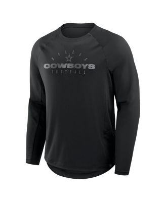 Men's Black Dallas Cowboys Coverage Scheme Long Sleeve T-Shirt