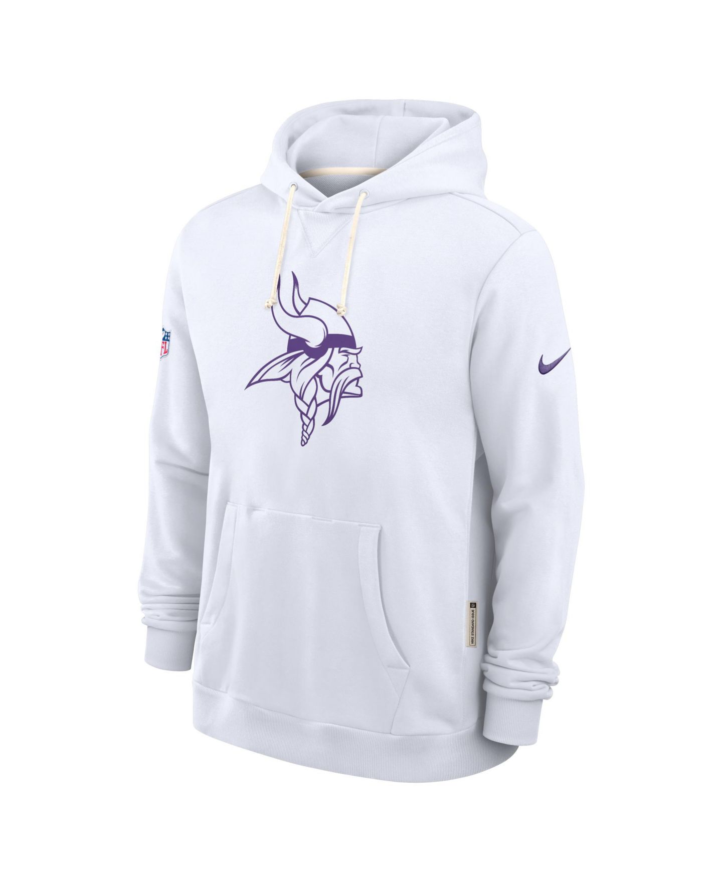 Мужское худи Nike White Minnesota Vikings Sideline Alt 2 Tight Coverage Performance Pullover — фото 2
