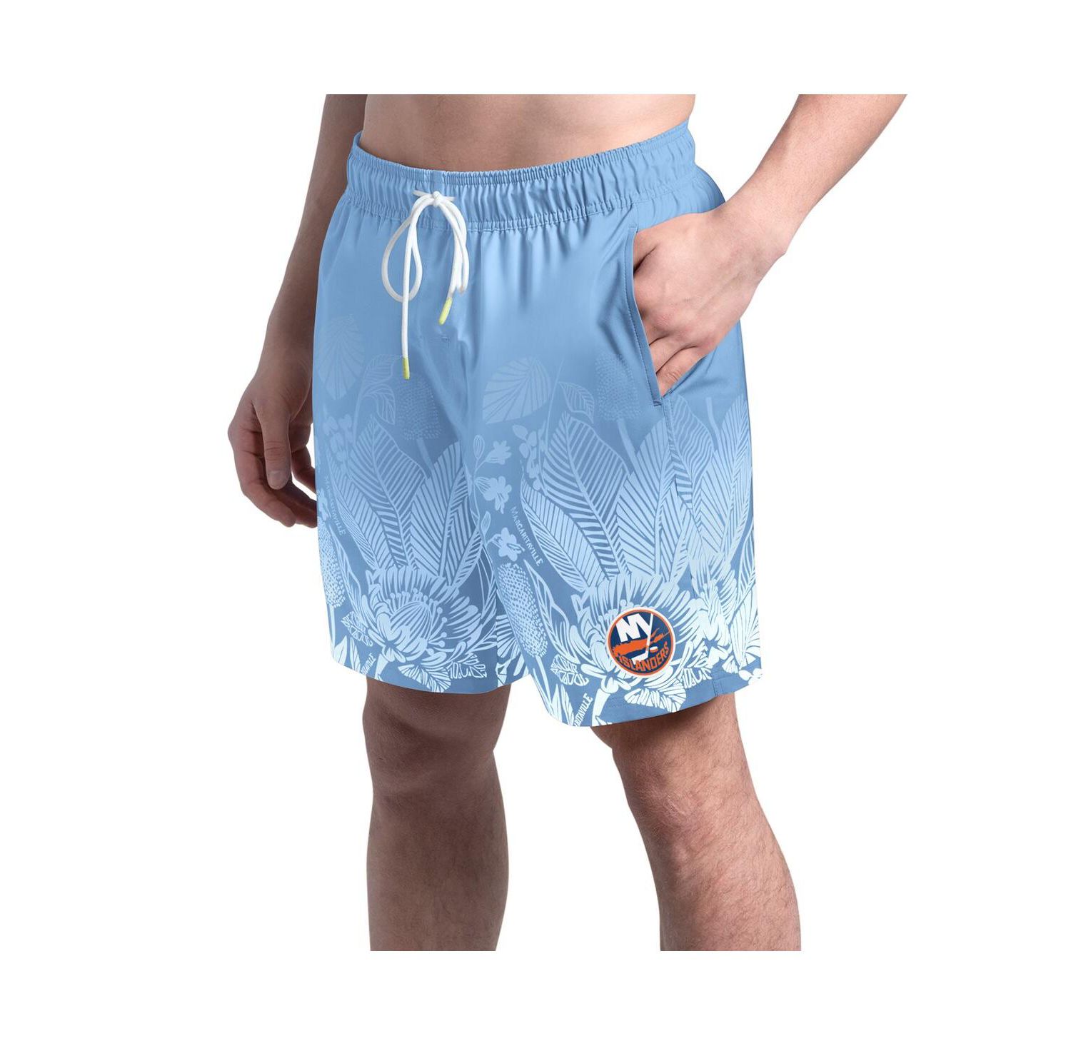 Men's Blue New York Islanders Lagoon Fiesta Swim Shorts