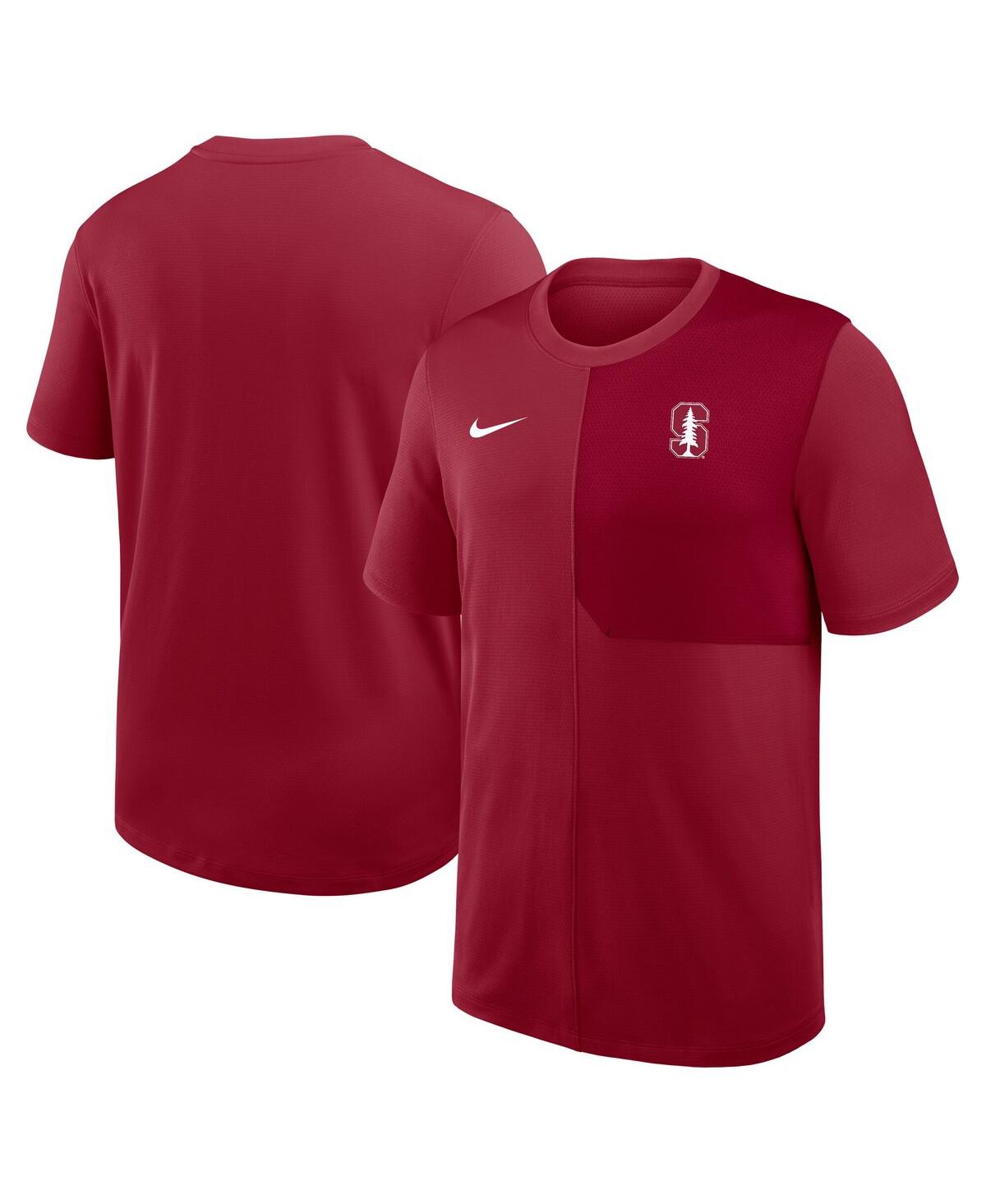Nike Stanford Sideline Coach  Men's Dri-fit College Top In Red