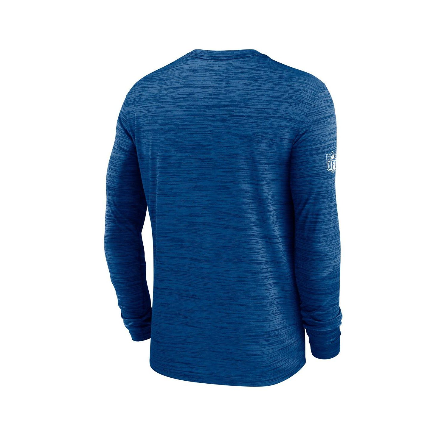 Men's Royal Indianapolis Colts Sideline Velocity Performance Long Sleeve T-Shirt