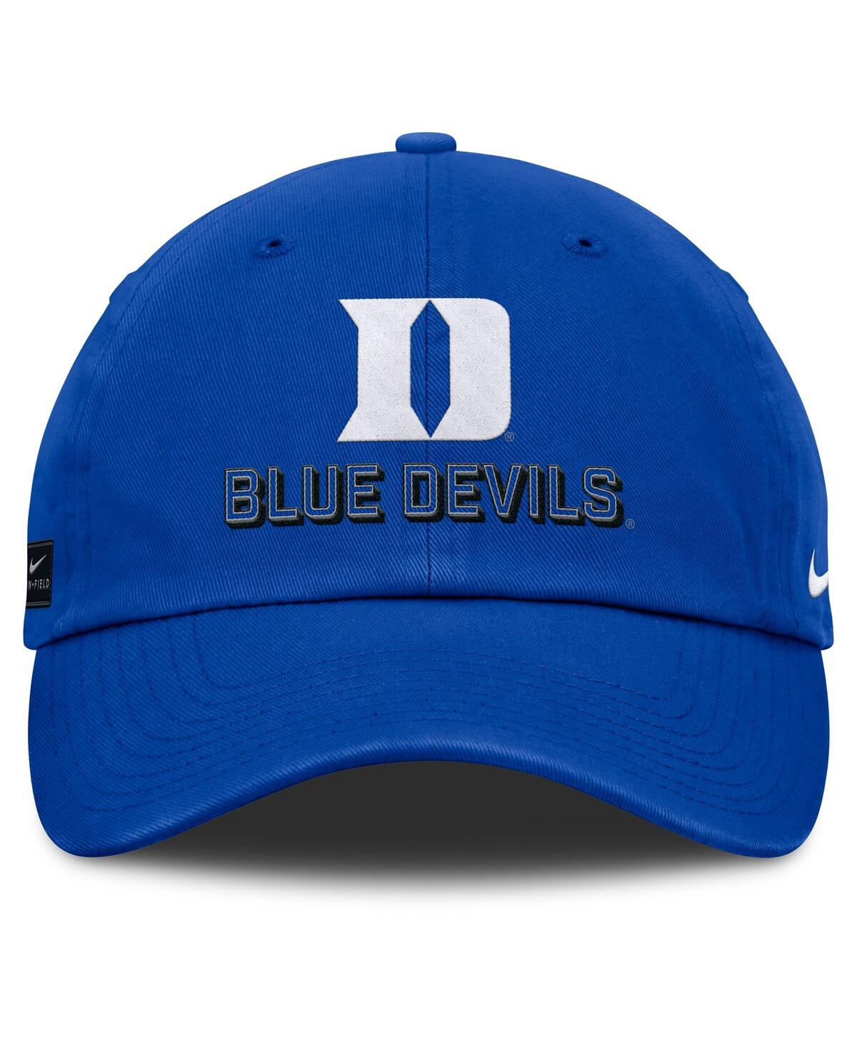 Nike Men's Royal Duke Blue Devils 2025 On-Field Club Adjustable Hat