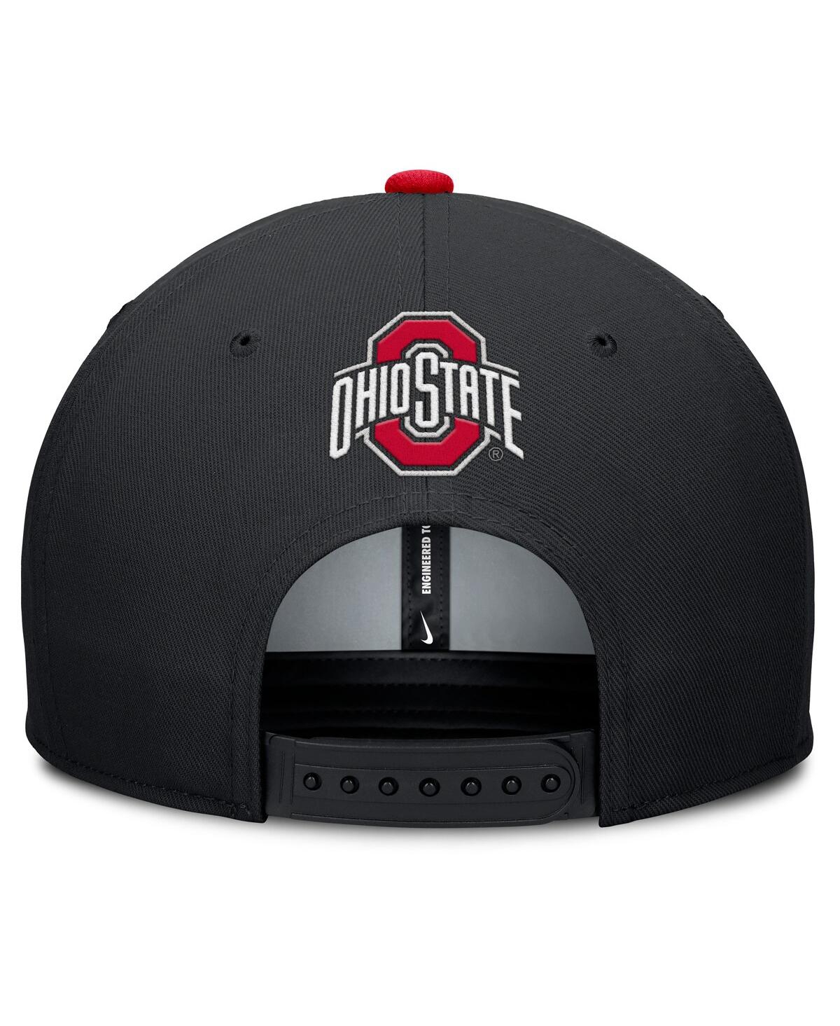 Nike Men's Black Ohio State Buckeyes 2025 On-field Pro Performance Adjustable Hat In Black