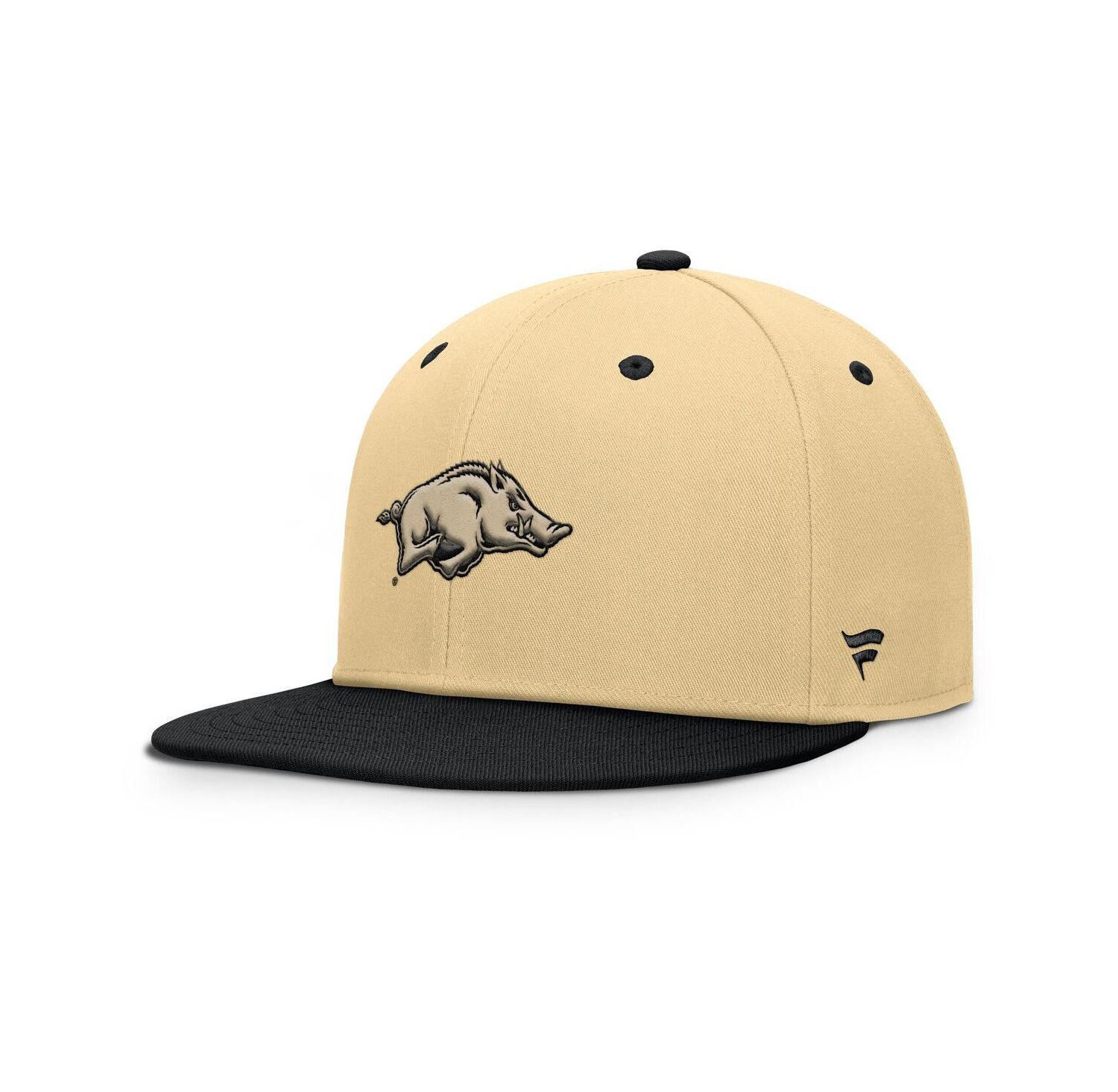 Men's Gold/Black Arkansas Razorbacks Balance Fitted Hat