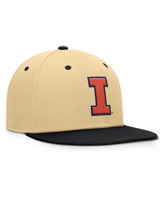 Men's Gold/Black Illinois Fighting Illini Balance Fitted Hat