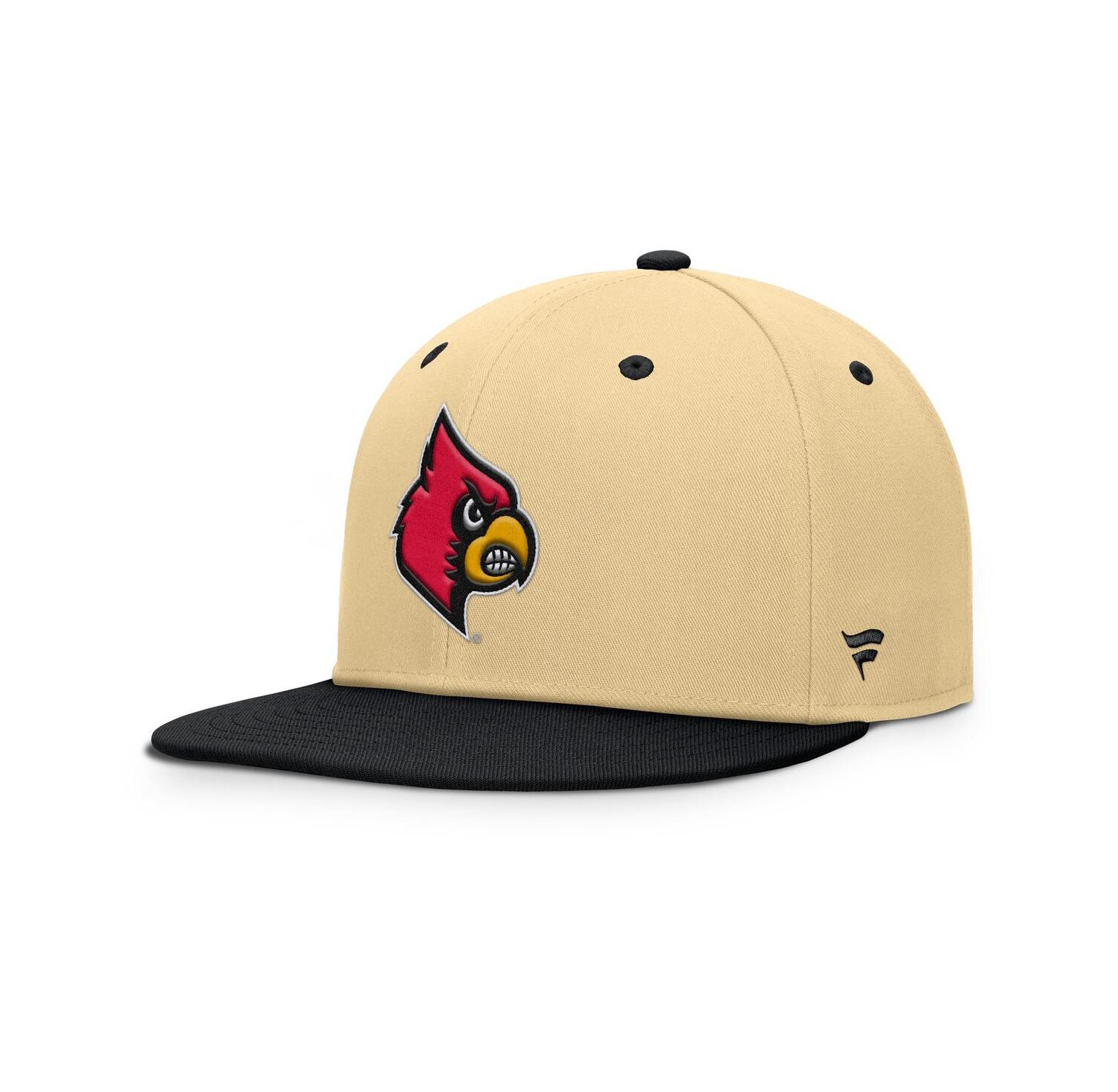 Men's Gold/Black Louisville Cardinals Balance Fitted Hat