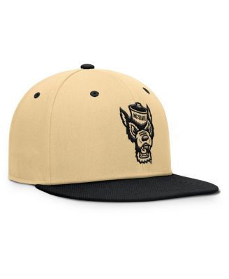 Men's Gold/Black NC State Wolfpack Balance Fitted Hat