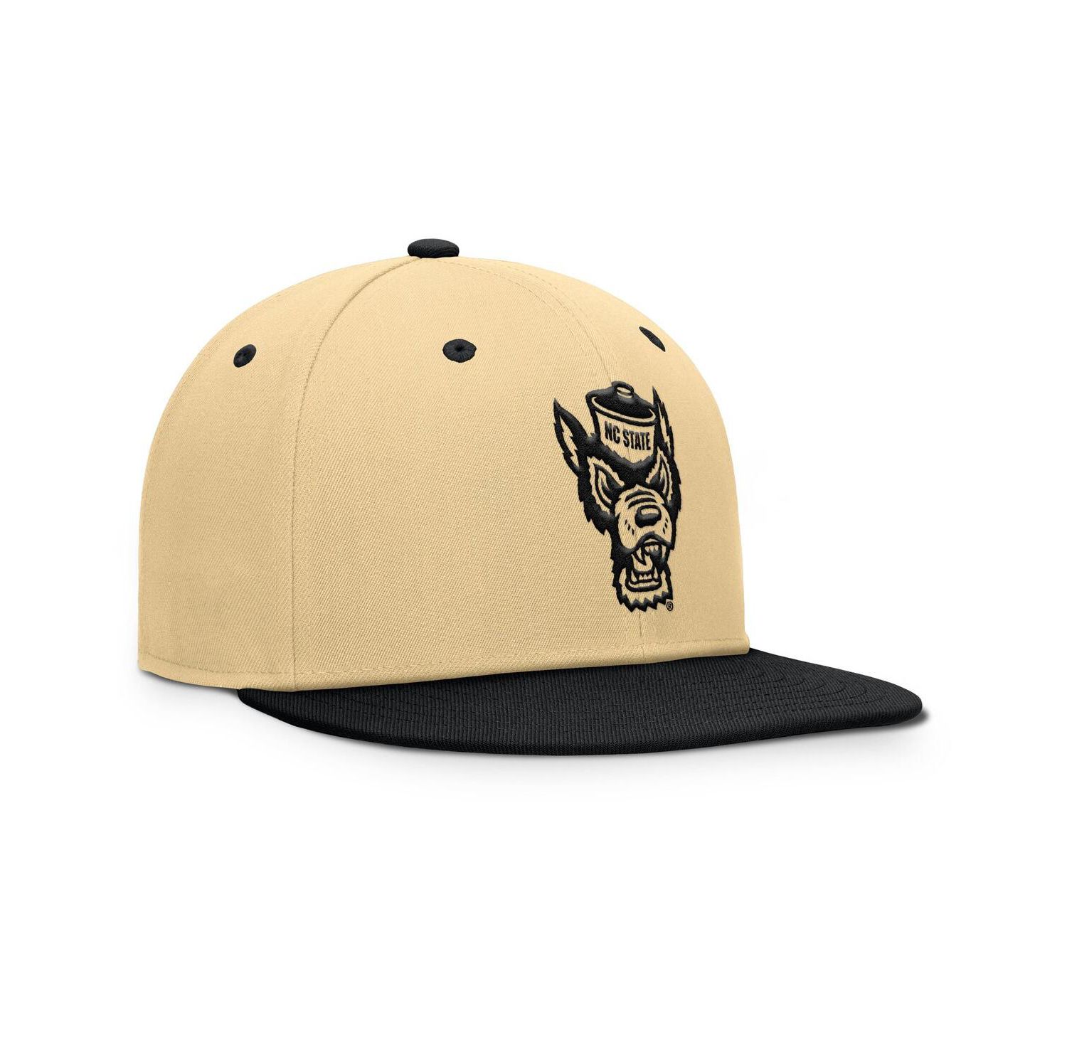 Men's Gold/Black NC State Wolfpack Balance Fitted Hat