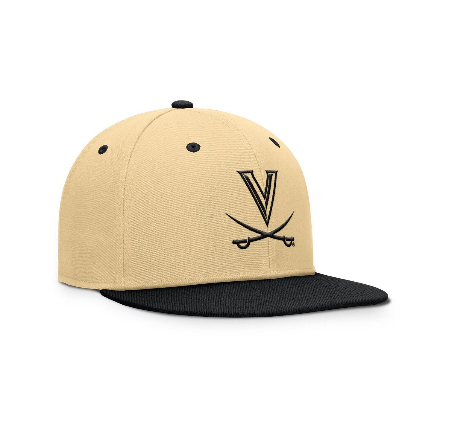Men's Gold/Black Virginia Cavaliers Balance Fitted Hat