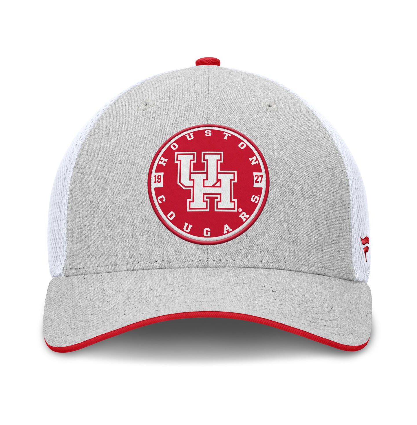 Мужская кепка Fanatics Heather Gray Houston Cougars Trigger Flex Hat — фото 2