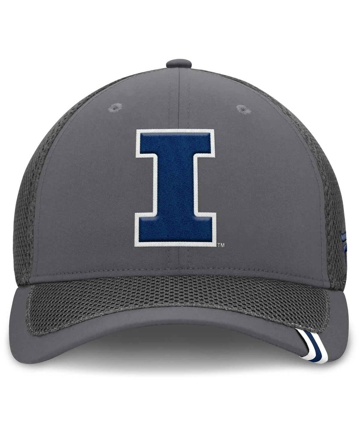 Fanatics Men's Gray Illinois Fighting Illini Clincher Flex Hat In Gray