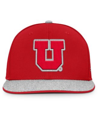 Men's Red Utah Utes Loden Snapback Hat