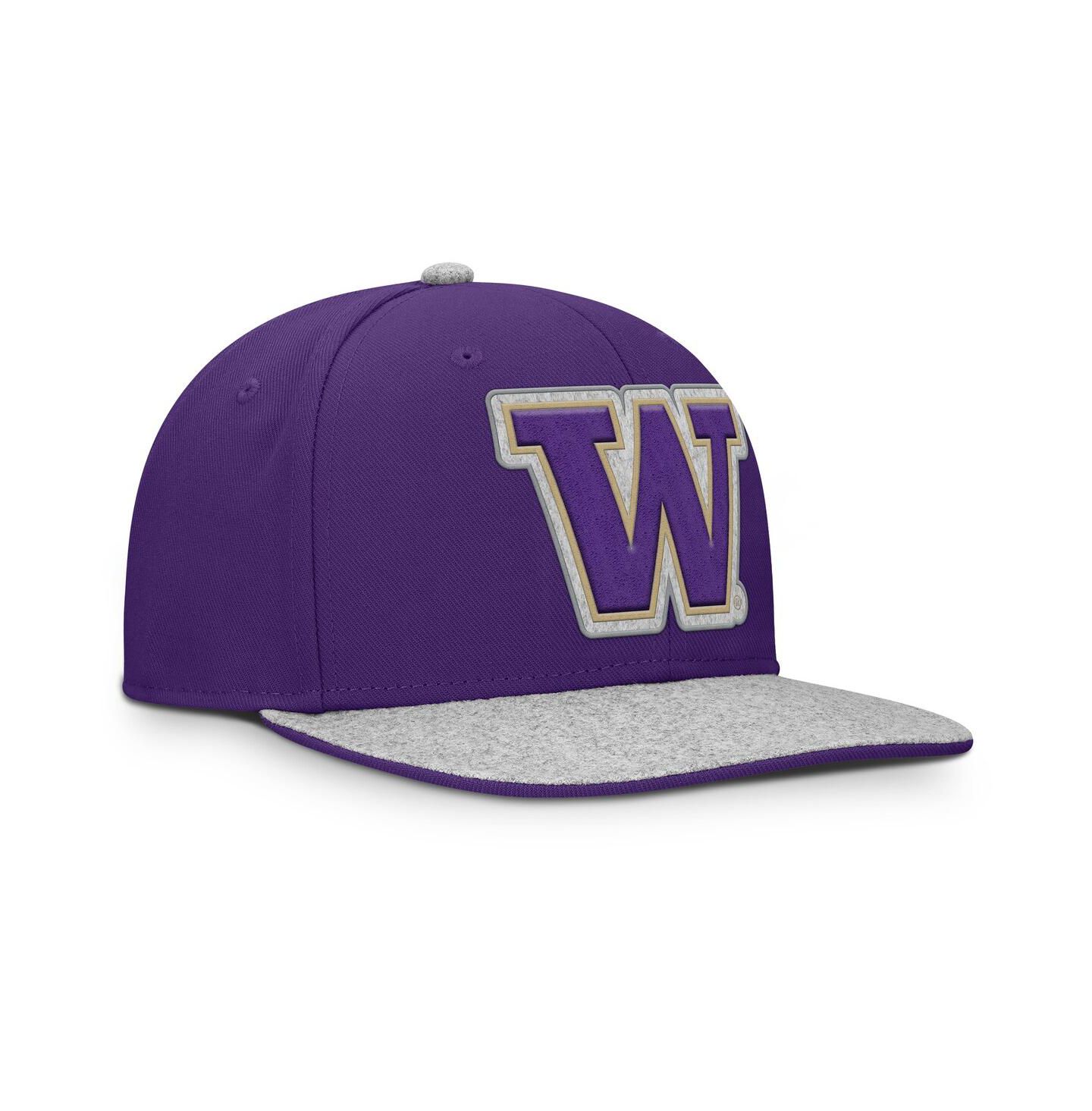 Мужская кепка Fanatics Purple Washington Huskies Loden Snapback Hat — фото 4