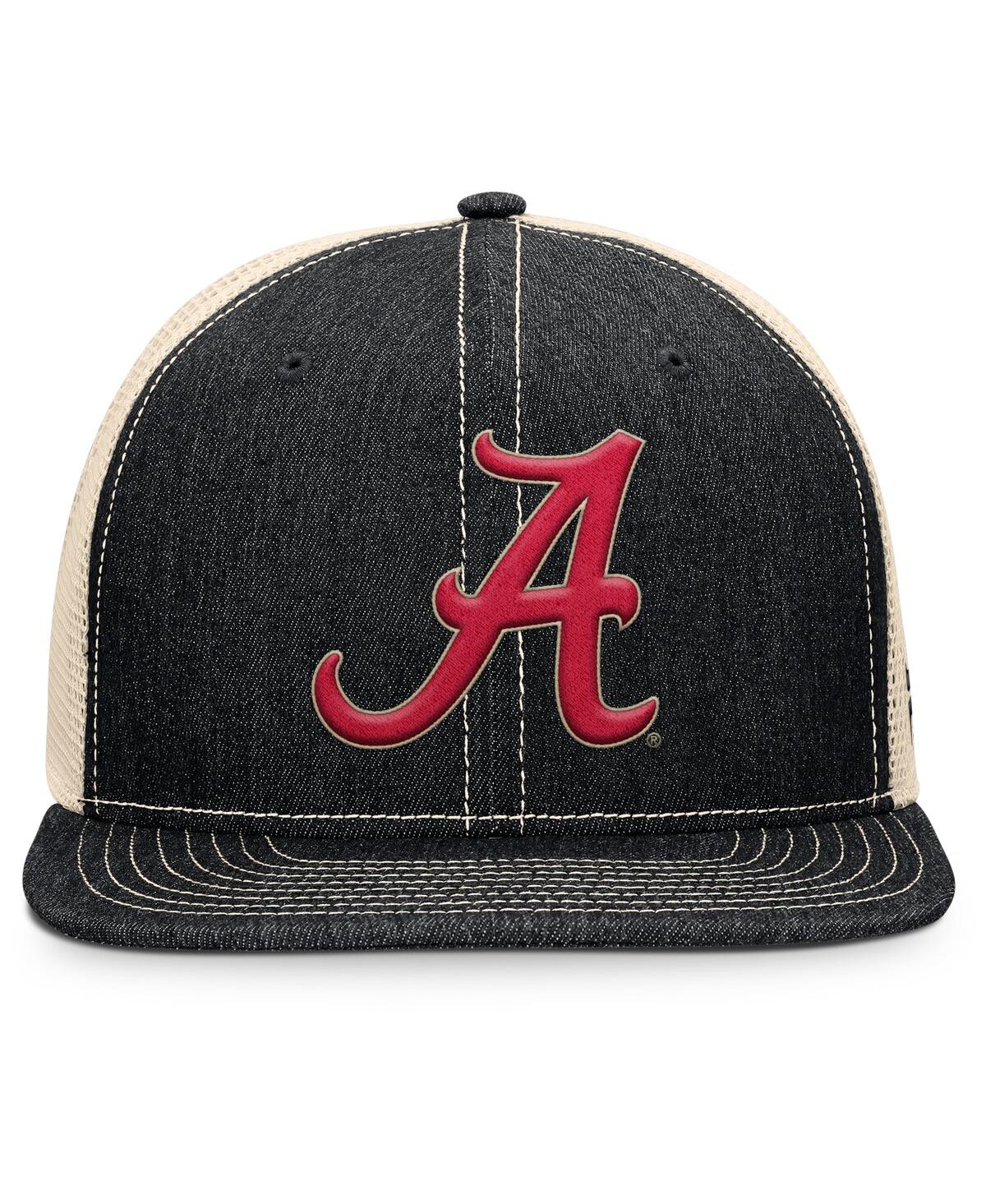 Fanatics Men's Black/natural Alabama Crimson Tide Legend Trucker Snapback Hat In Multi