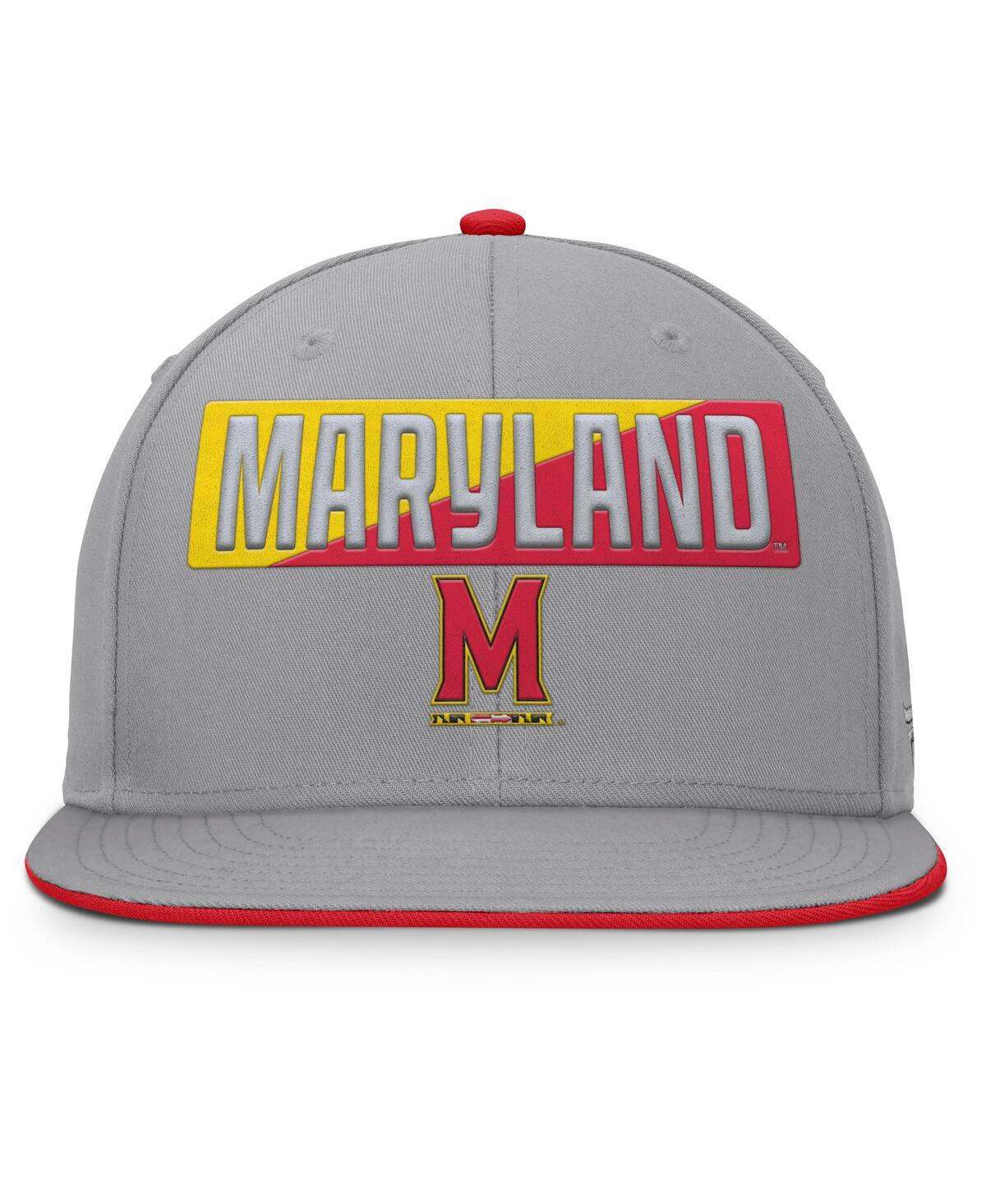 Fanatics Men's Gray Maryland Terrapins Duo Snapback Hat In Gray