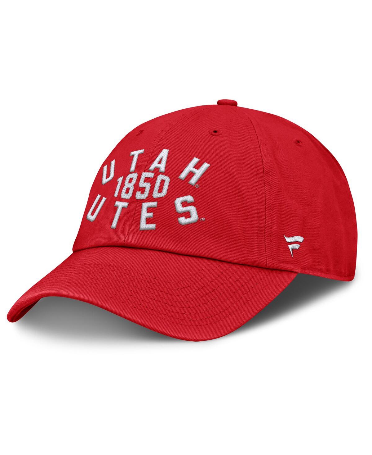 Fanatics Men's Red Utah Utes Archer Adjustable Hat In Red