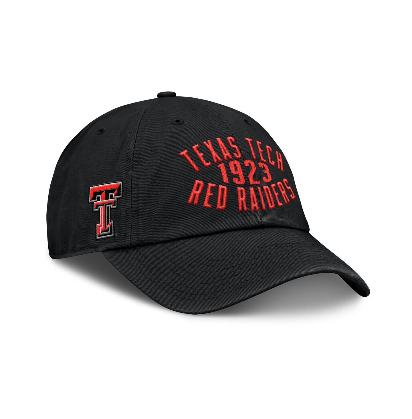 Мужская кепка Fanatics Black Texas Tech Red Raiders Archer Adjustable Hat — фото 1