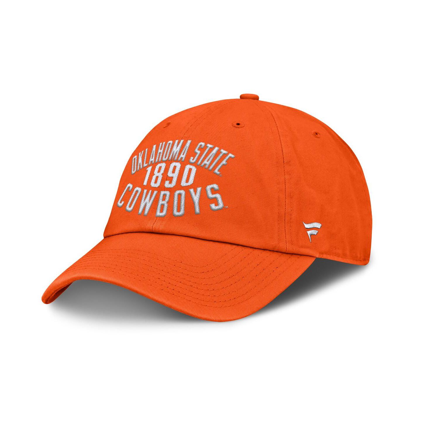 Мужская кепка Fanatics Orange Oklahoma State Cowboys Archer Adjustable Hat — фото 3