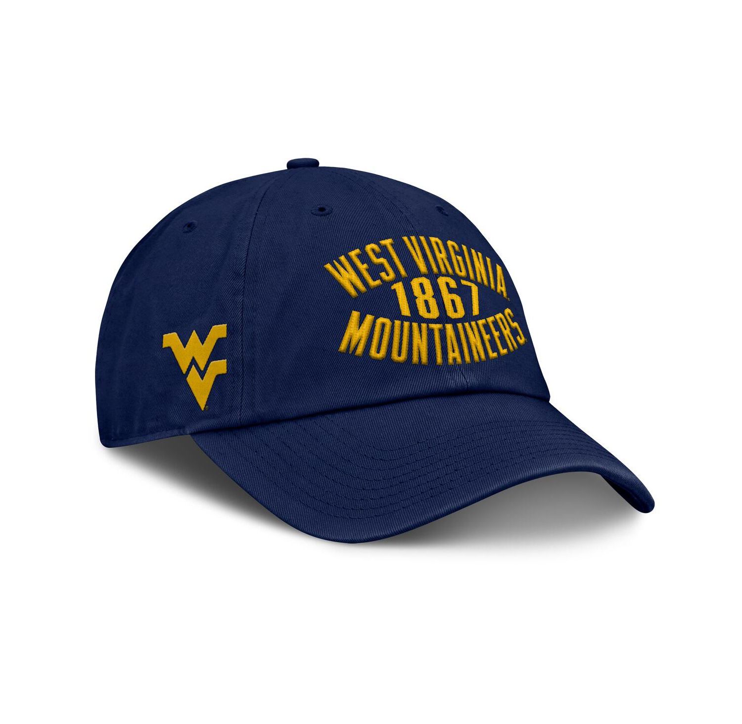 Men's Navy West Virginia Mountaineers Archer Adjustable Hat