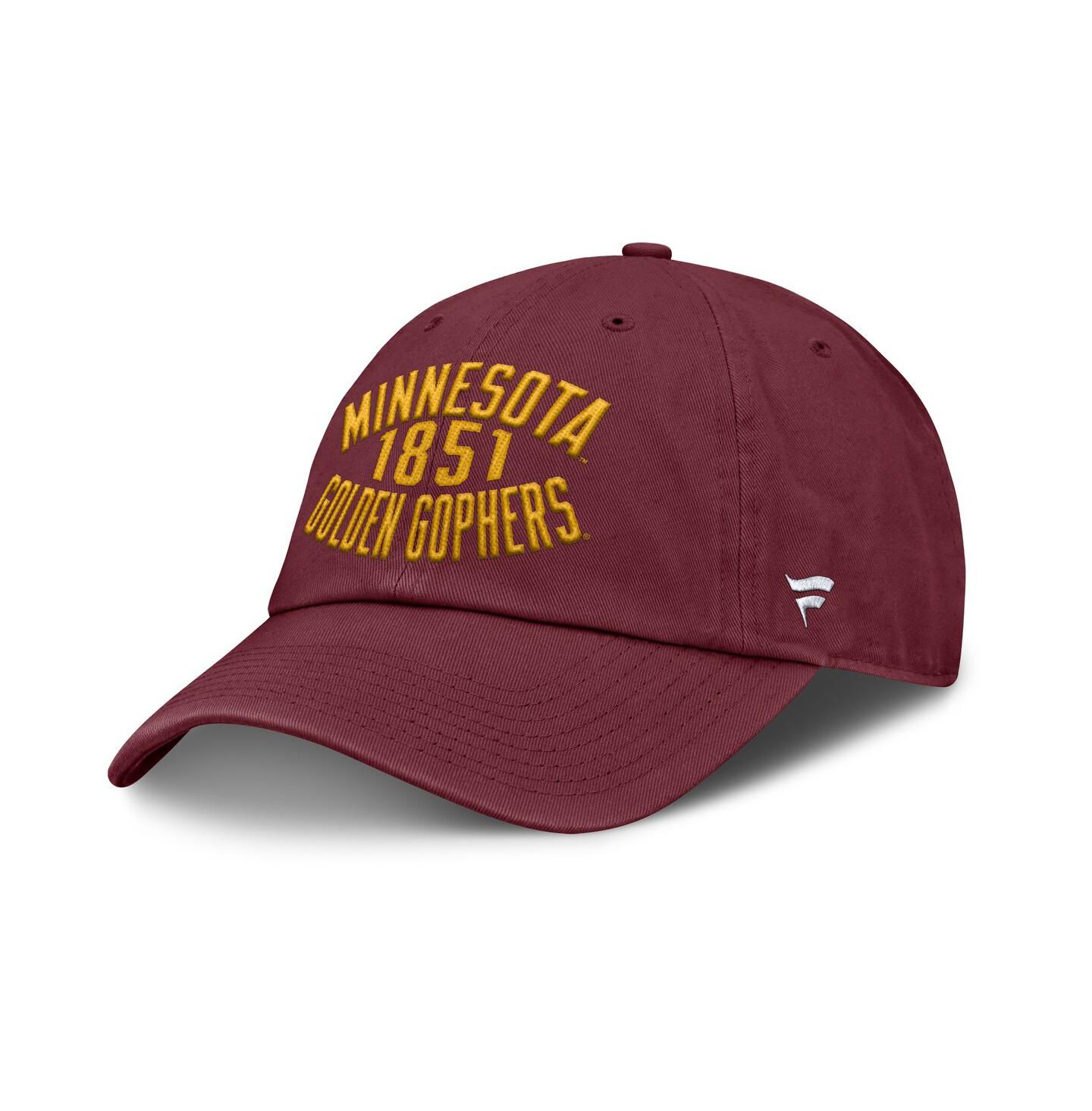 Мужская кепка Fanatics Maroon Minnesota Golden Gophers Archer Adjustable Hat — фото 1