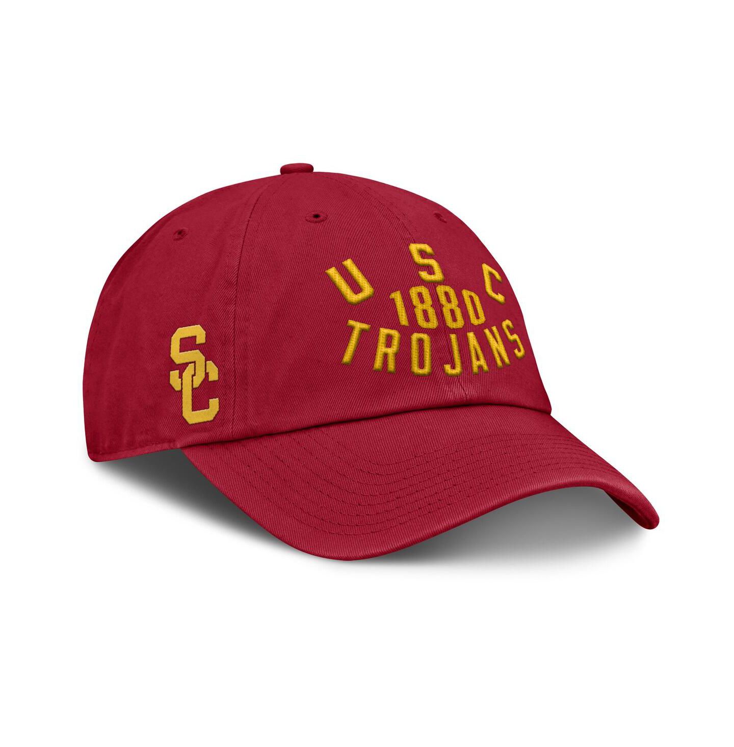 Мужская кепка Fanatics Cardinal USC Trojans Archer Adjustable Hat — фото 1