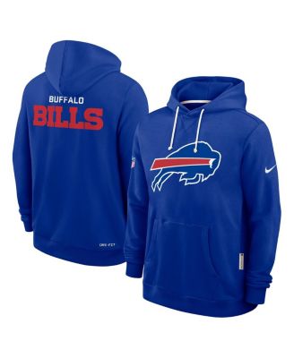 Nike - Men's Royal Buffalo Bills Sideline Initial Home Performance Pullover Hoodie