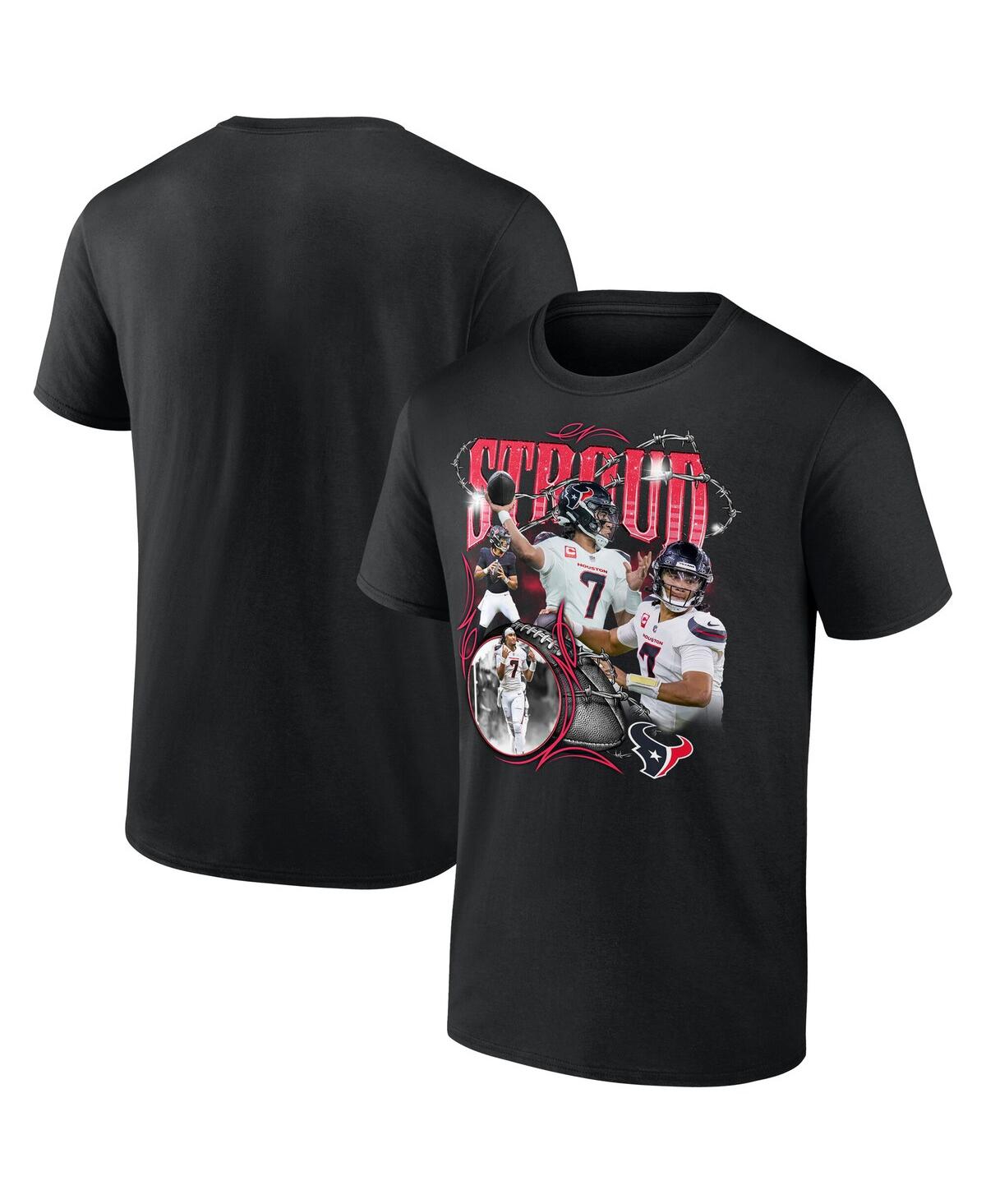 Men's C.j. Stroud Black Houston Texans Notorious Player Graphic T-Shirt - Black