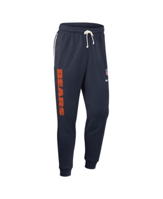 Men's Navy Chicago Bears Sideline Ground Game Performance Taper Pants
