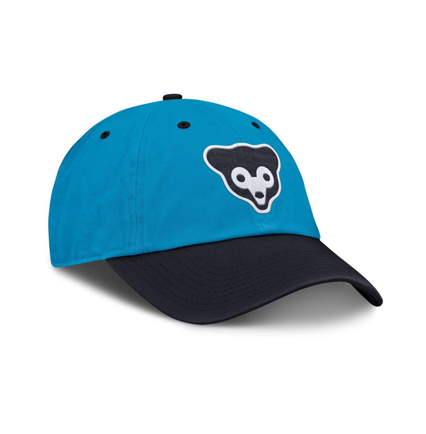 Мужская кепка Nike Blue/Navy Chicago Cubs Neon 90s Club Adjustable Hat — фото 3