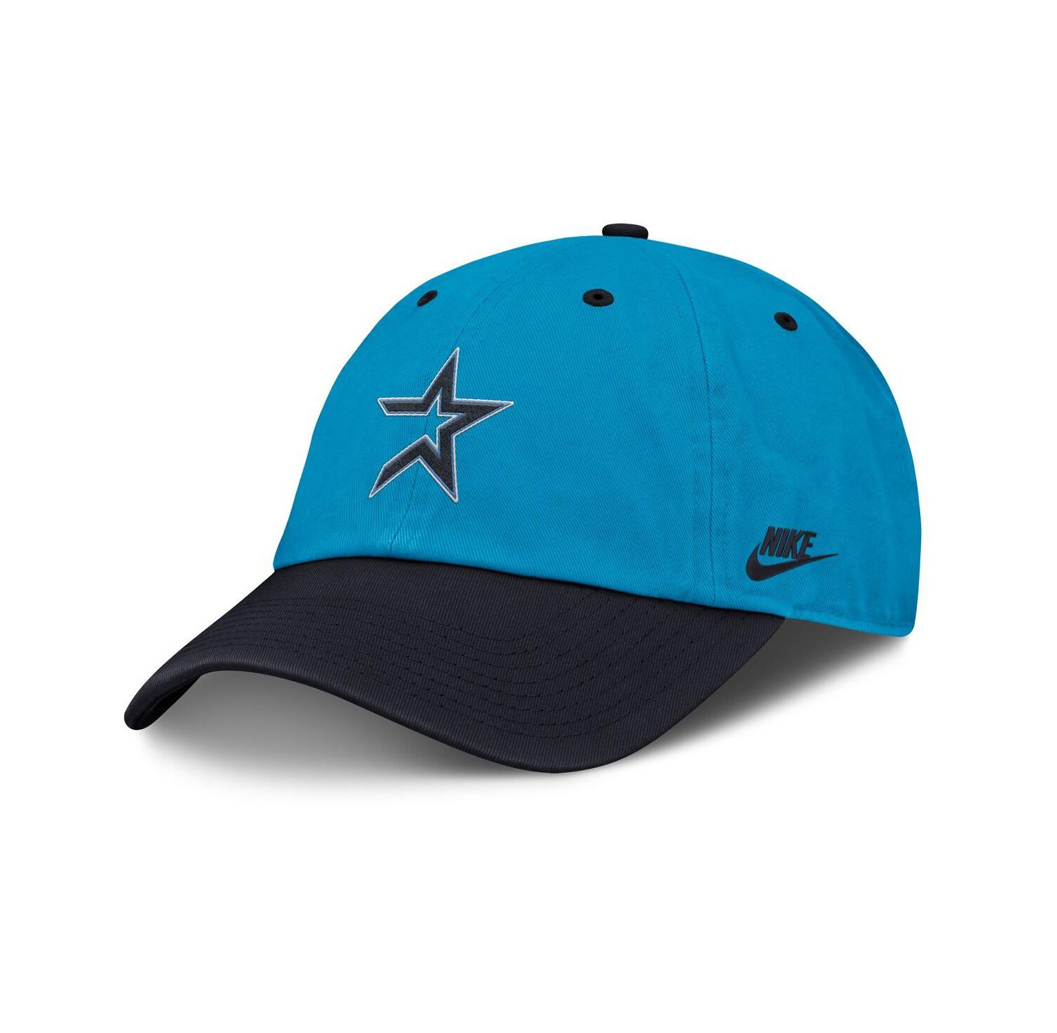 Men's Blue/Navy Houston Astros Neon 90s Club Adjustable Hat