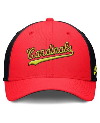 Men's Crimson/Black St. Louis Cardinals Neon 90s Rise Swoosh Flex Hat