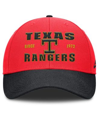 Men's Crimson/Black Texas Rangers Neon 90s Rise Adjustable Hat