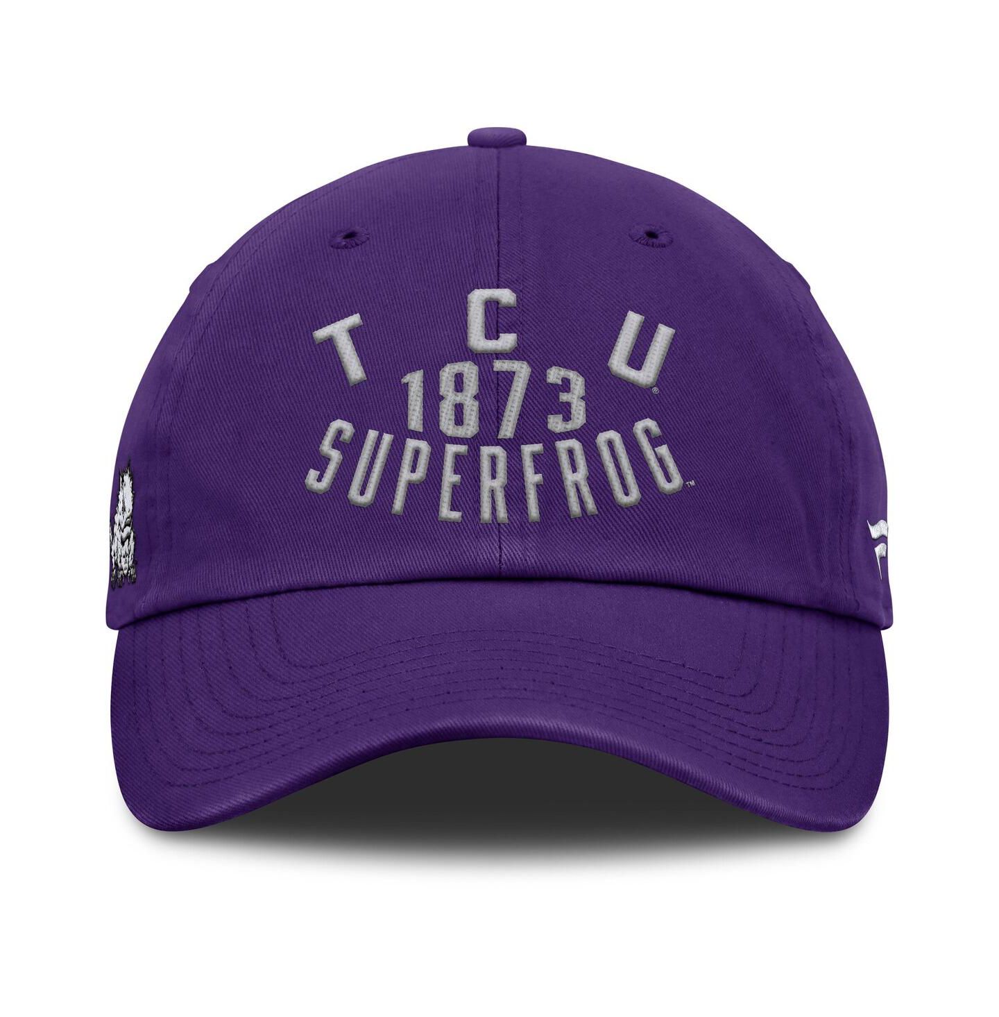 Мужская кепка Fanatics Purple TCU Horned Frogs Archer Adjustable Hat — фото 2