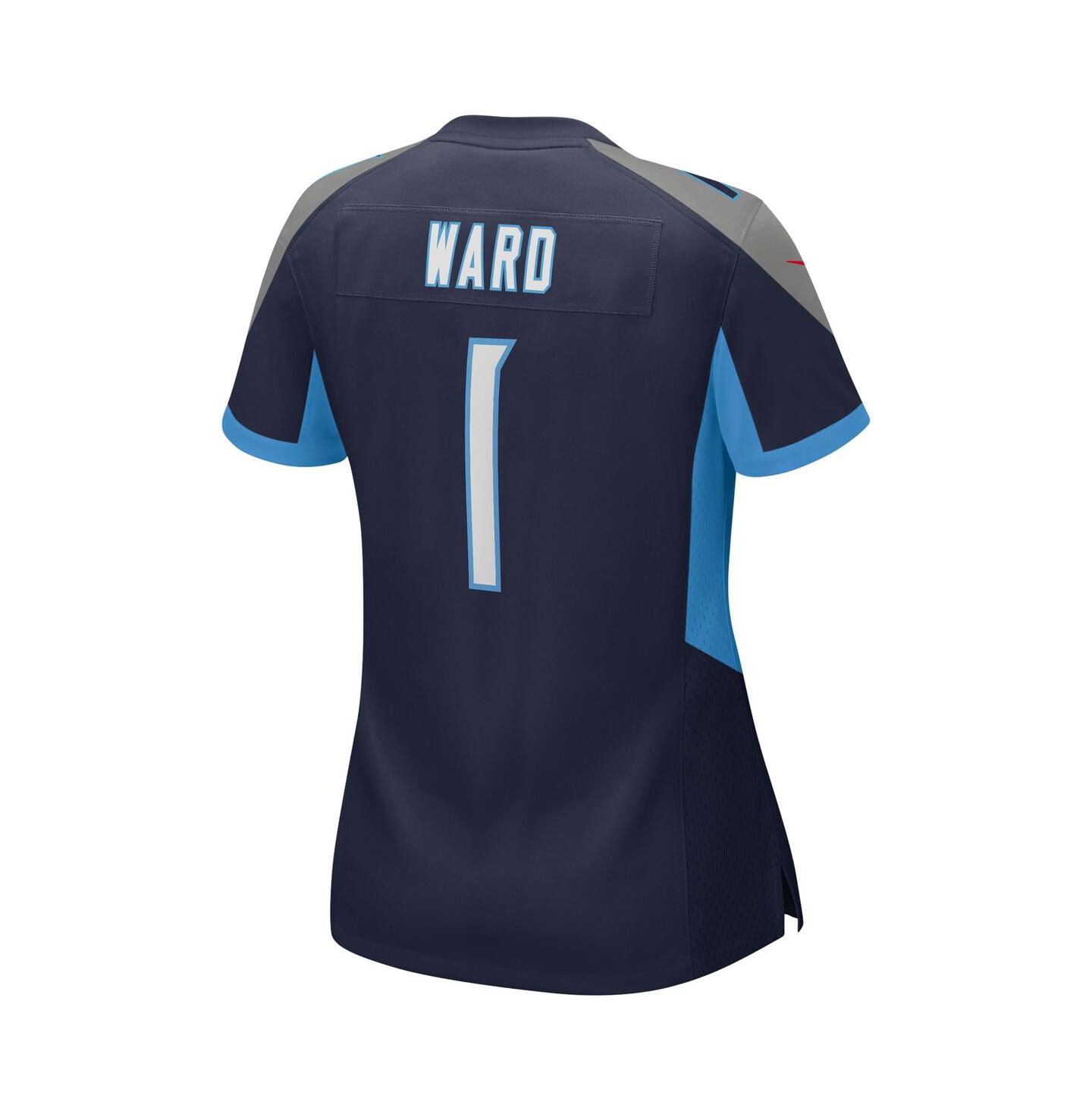 Женский топ Nike Cameron Ward Navy Tennessee Titans 2025 NFL Draft First Round Pick Alternate Game Jersey — фото 3
