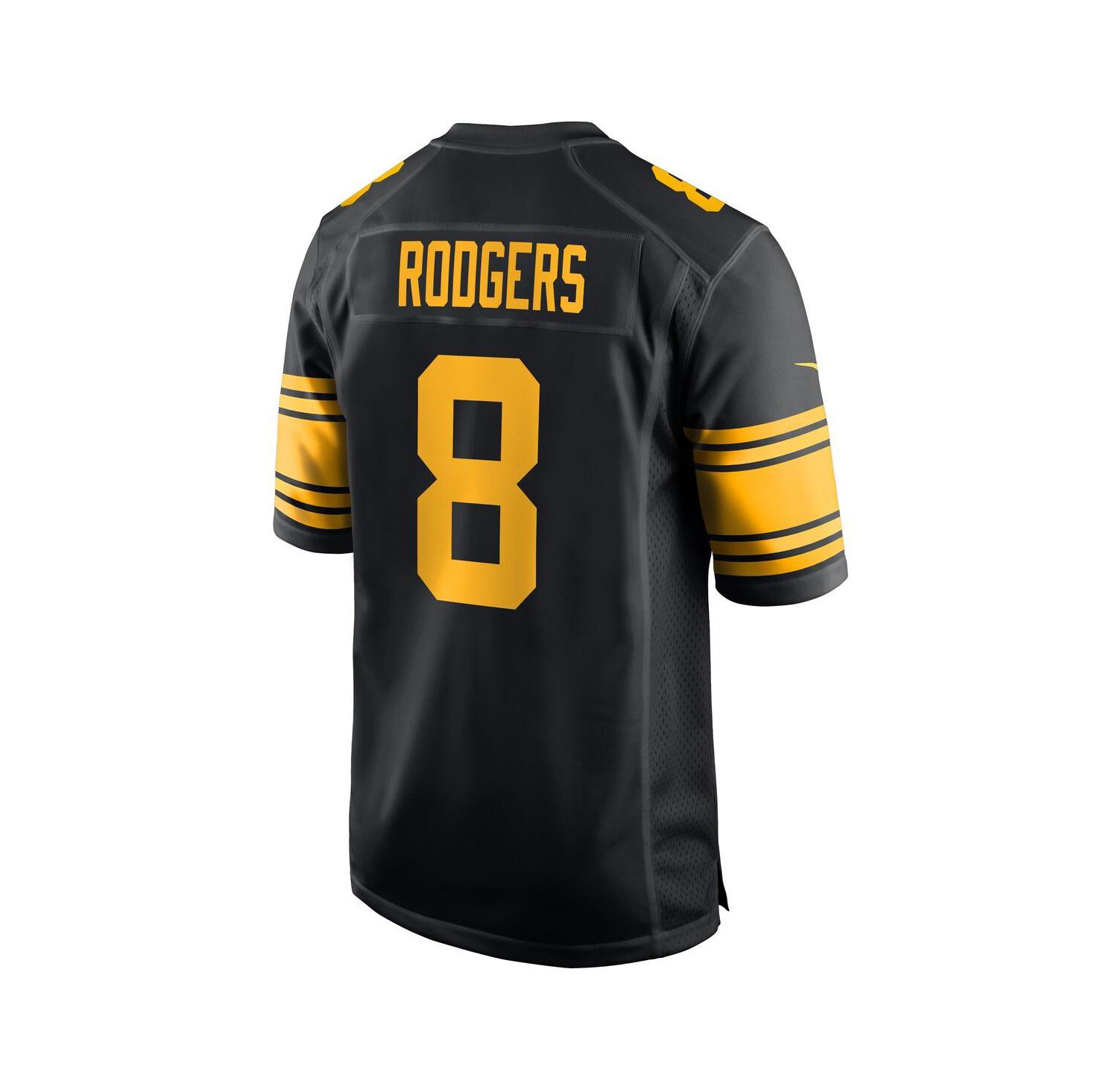 Men's Aaron Rodgers Black Pittsburgh Steelers Alternate Game Jersey