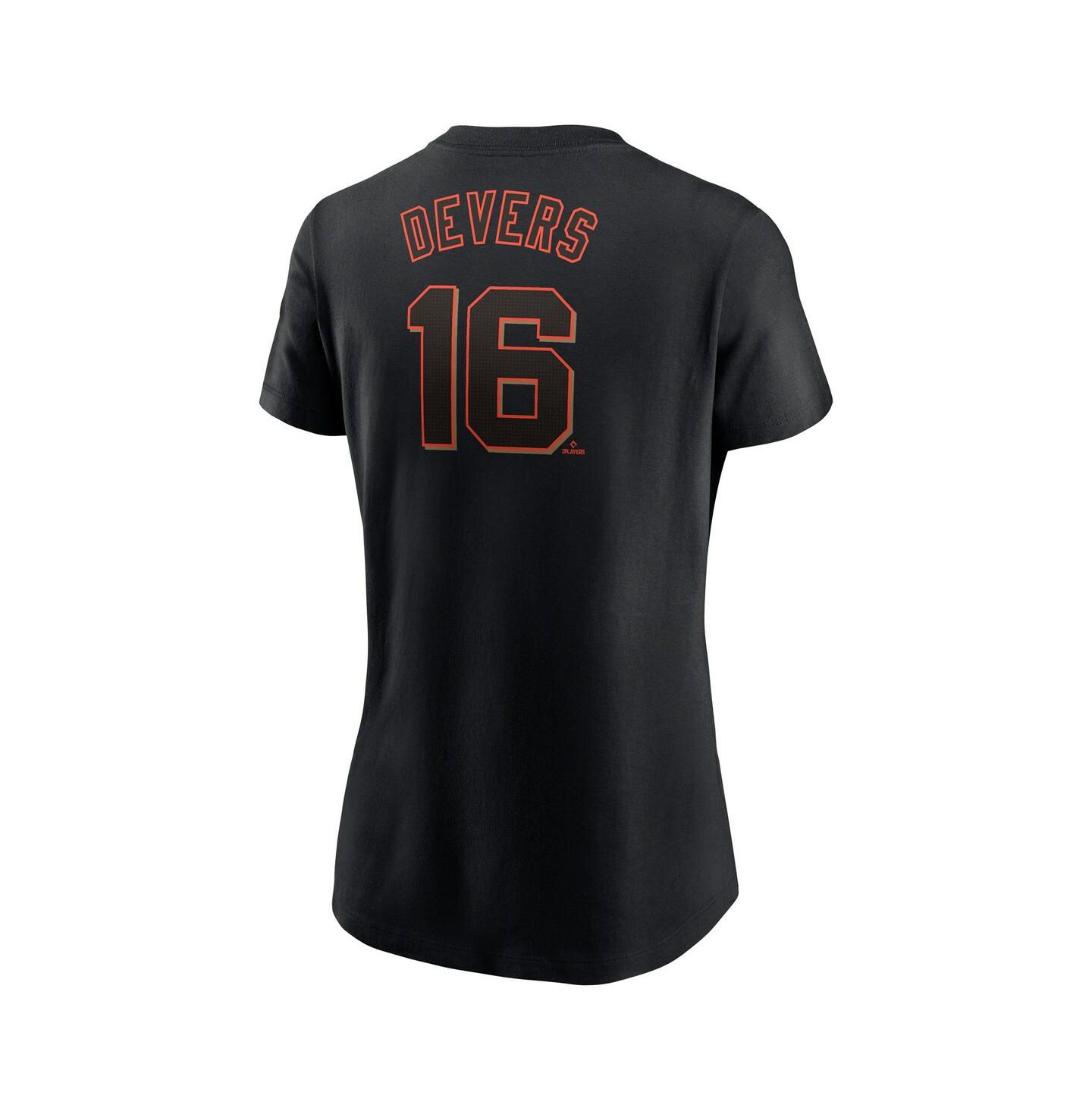 Женская футболка Nike Rafael Devers Black San Francisco Giants Name & Number — фото 3