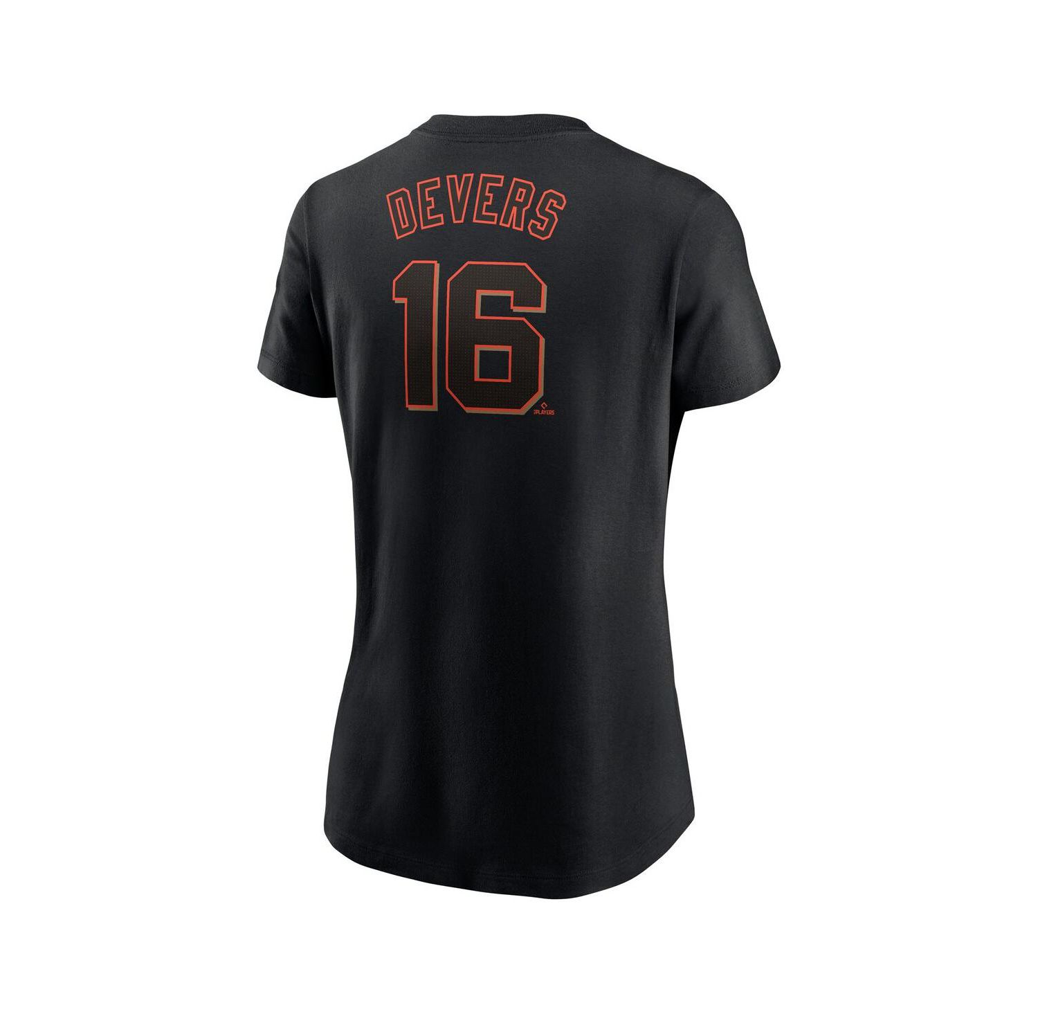Women's Rafael Devers Black San Francisco Giants Name & Number T-Shirt