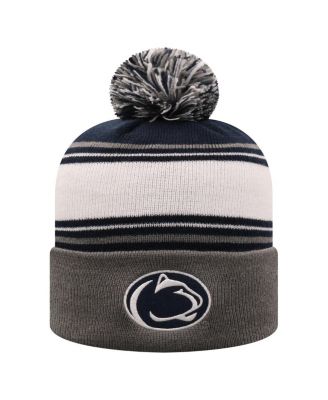 Top of the World - Men's True Navy Penn State Nittany Lions Ambient Cuffed with Pom Knit Hat