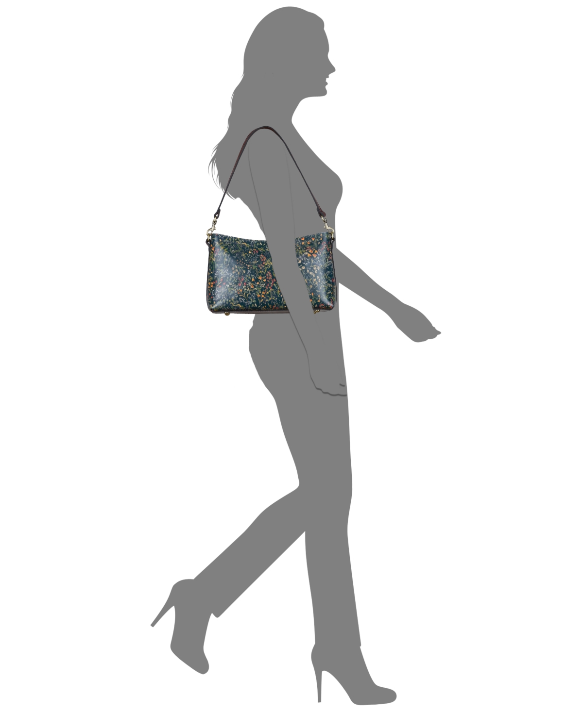 Patricia Nash Betta Medium Leather Crossbody, Created For Macy's In Green