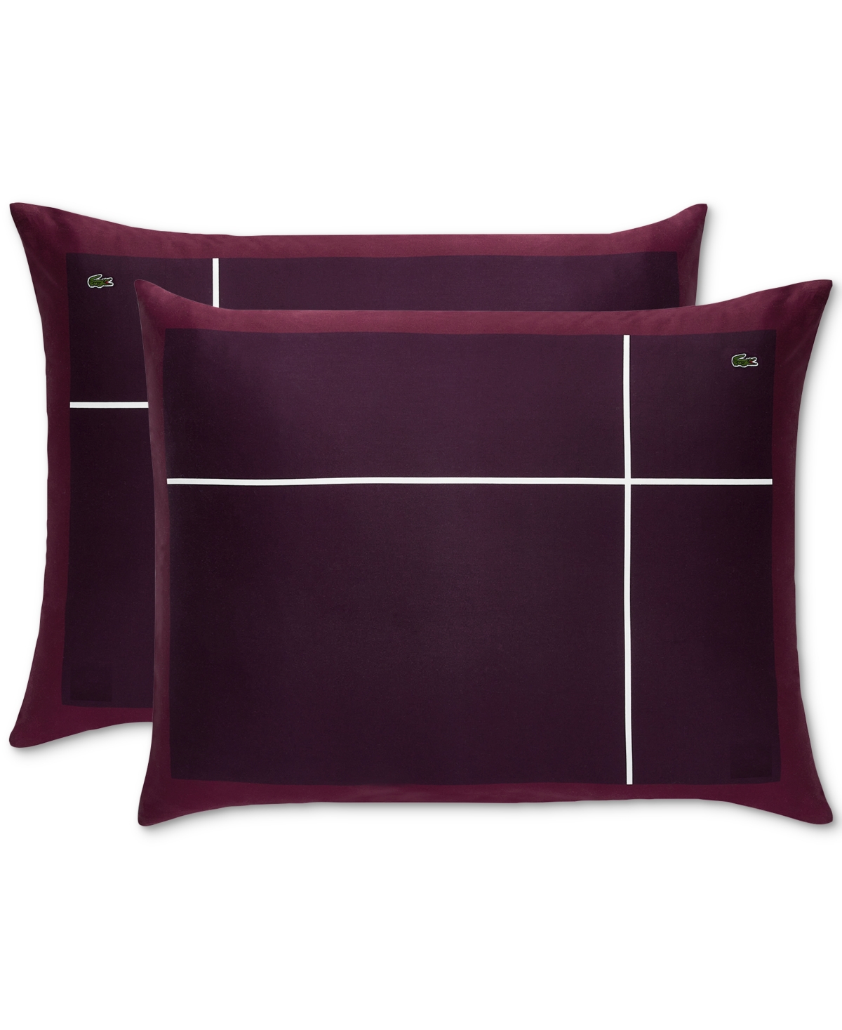 Lacoste Home Playful Checks Cotton 3-Pc. Comforter Set, King