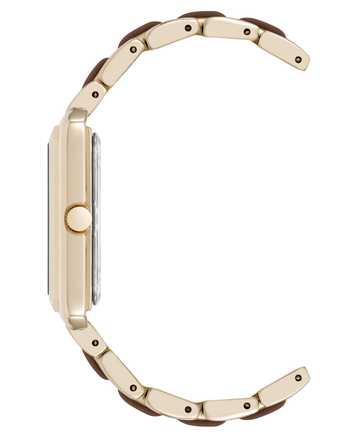 Anne Klein Women's Quartz Casual Gold-Tone Metal Alloy Bracelet Watch, 26mm
