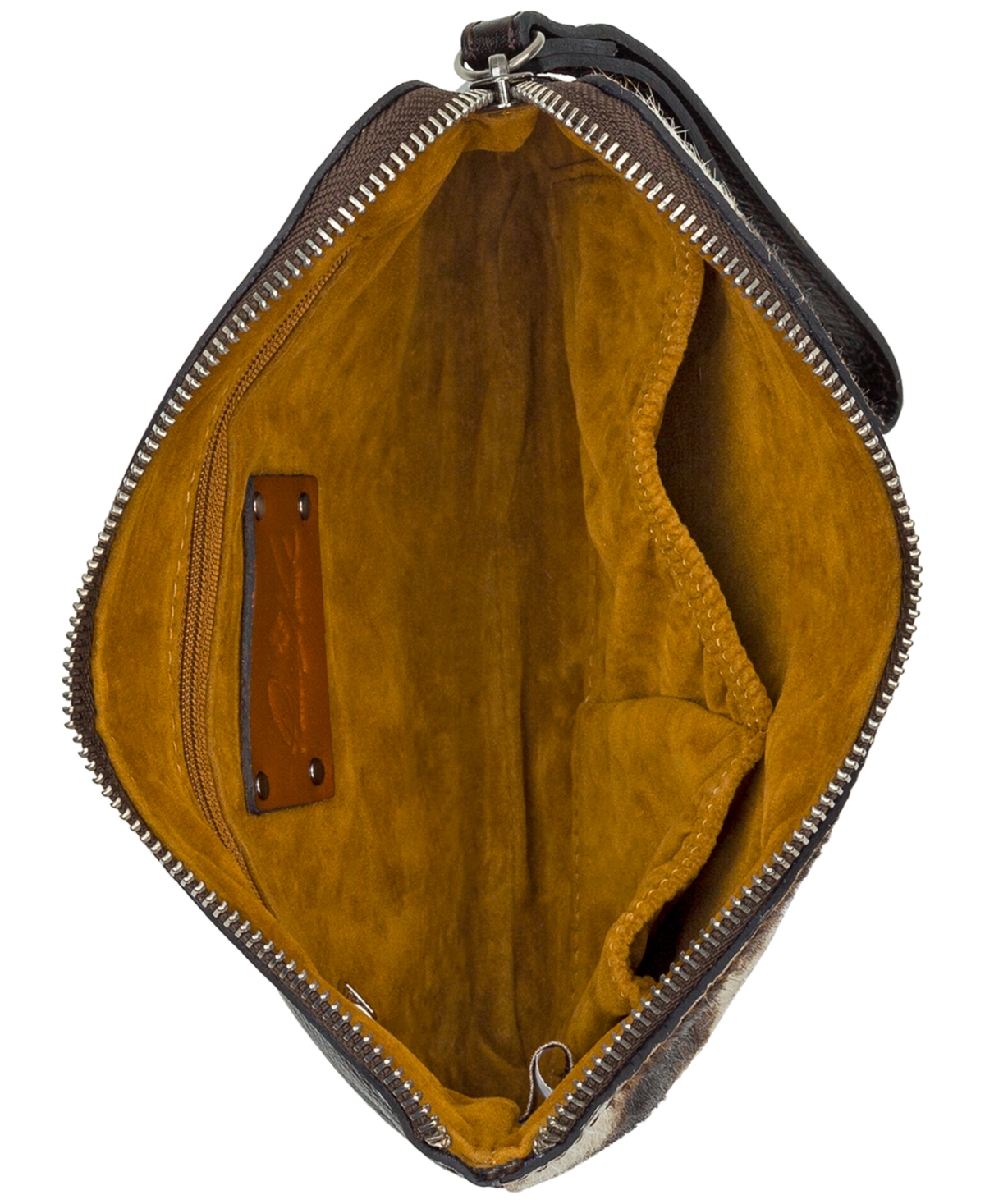 Patricia Nash Cassini Calf Hair Wristlet In Brown