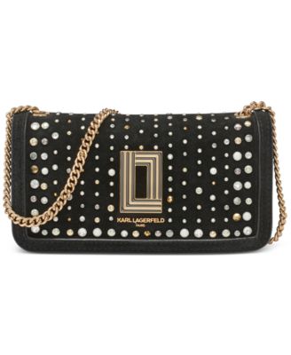 KARL LAGERFELD PARIS - Kosette Mini Leather Shoulder Bag