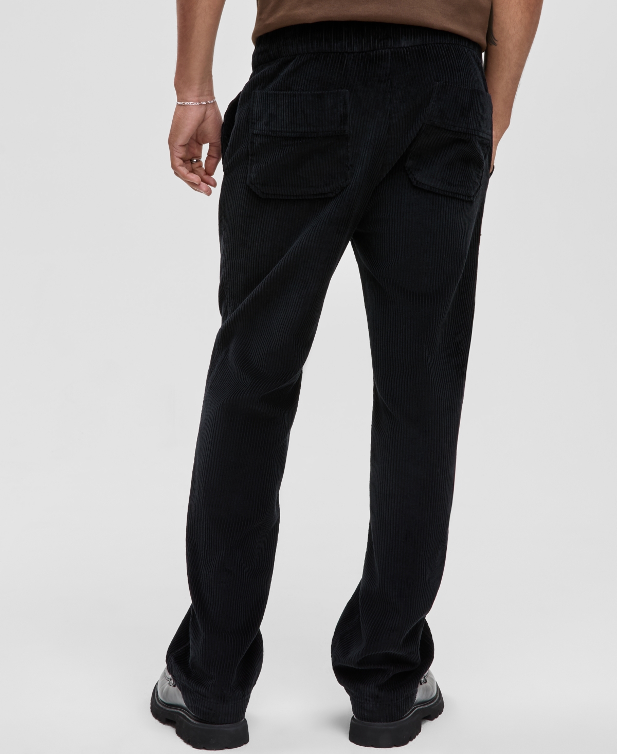 Mode of One Men's Relaxed-Fit Straight-Leg Pull-On Corduroy Pants, Macy's Exclusive