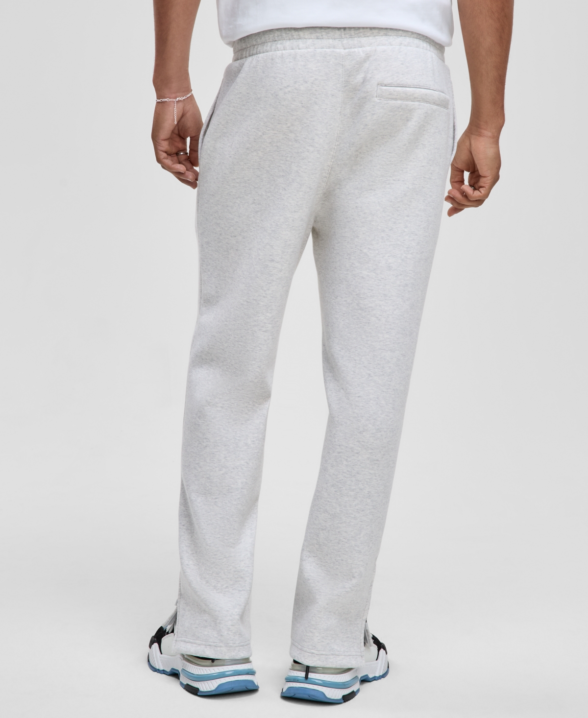 Mode Of One Men's Relaxed-fit Scuba Heather Sweatpants, Macy's Exclusive In White