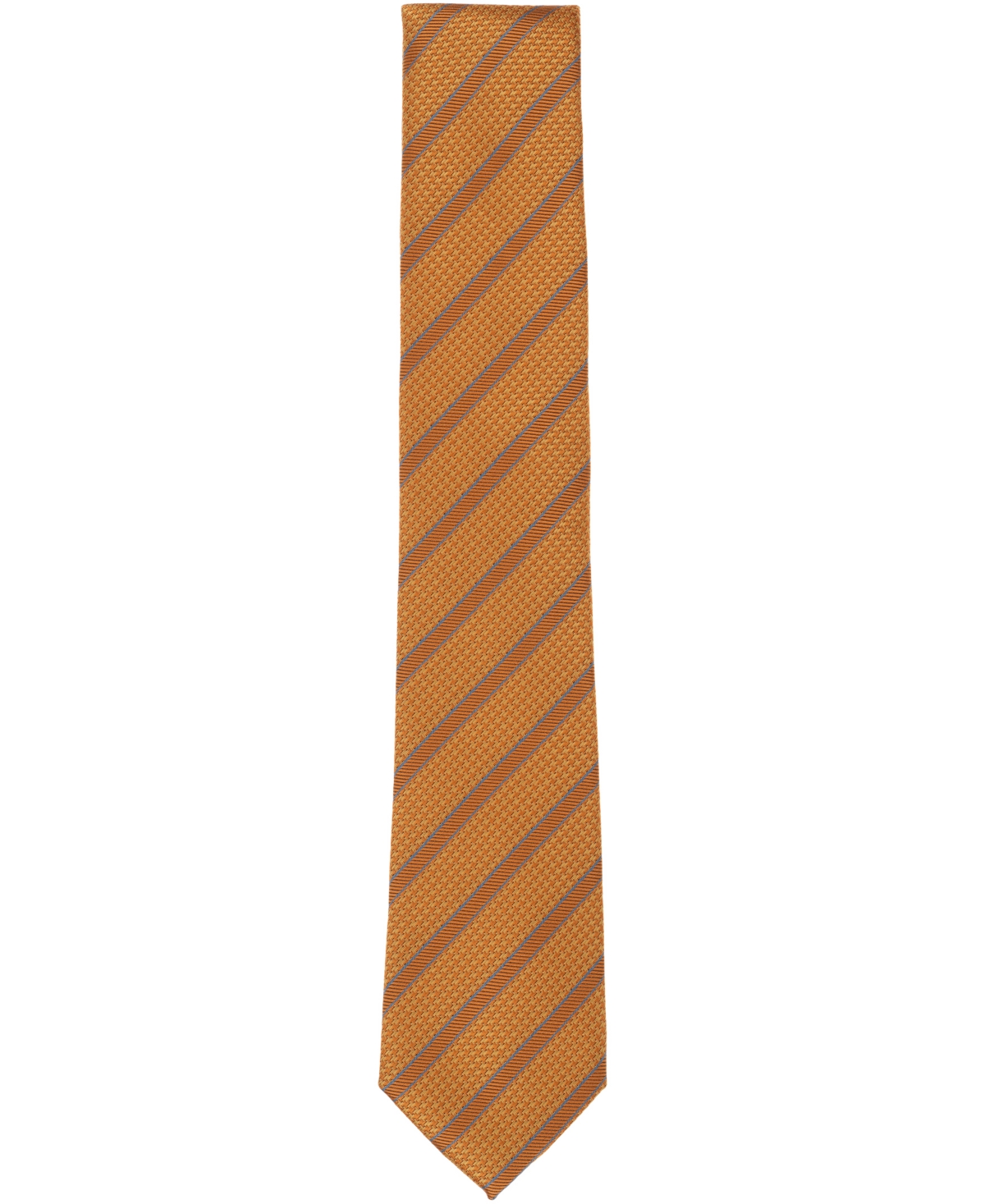 Alfani Men's Ember Stripe Pattern Tie, Macy's Exclusive In Brown