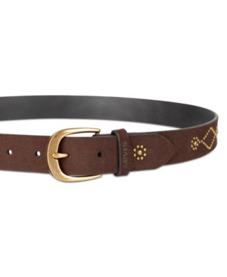 Western Studded Suede Casual Belt
