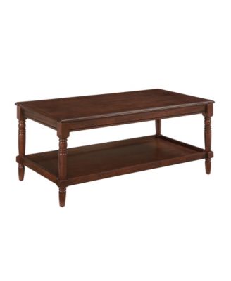 20" Wood French Country Manor No Tools Coffee Table